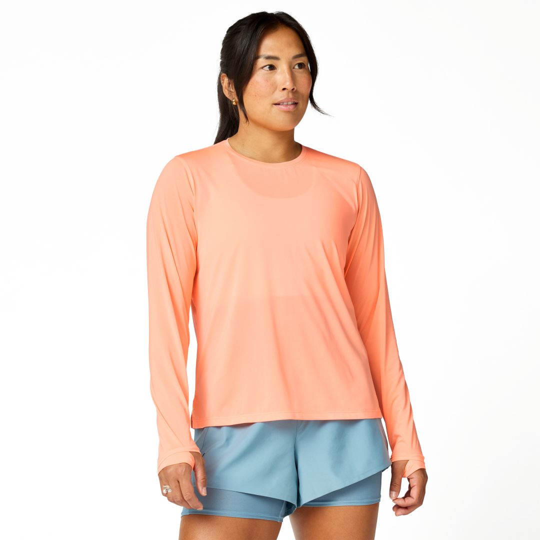 Brooks Dash Long Sleeve Bekleidung Damen orange