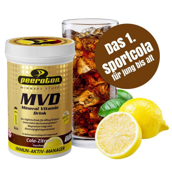 Sud legănare Persoană bolnavă  MVD - Mineral Vitamin Drink - Cola-Lemon - 300g | Energy & Endurance -  Shop4runners