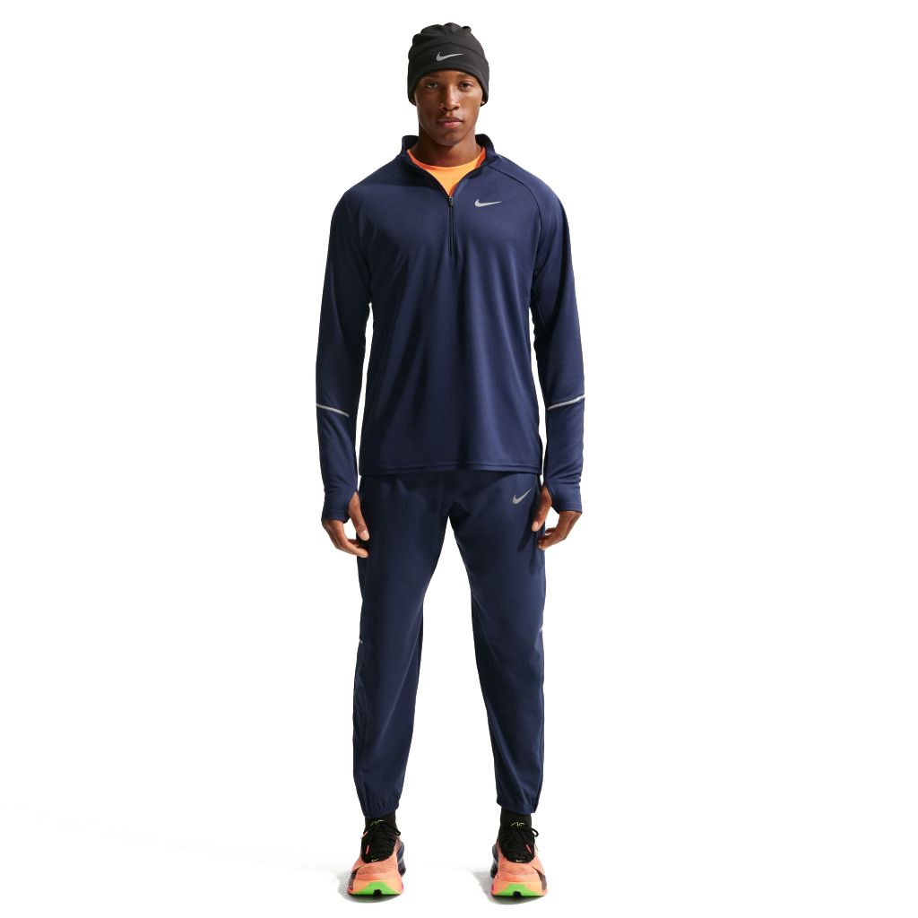 Nike Miler Dri-Fit UV Long Sleeve Bekleidung Herren blue